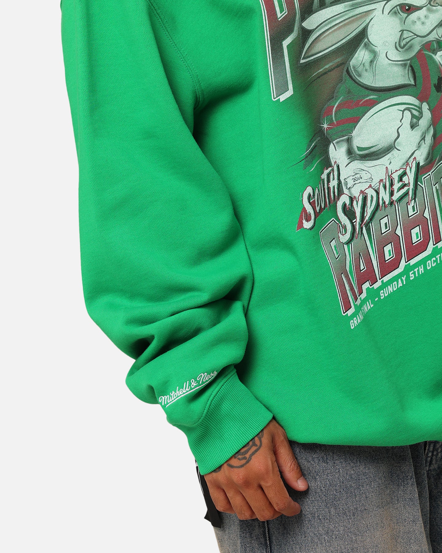 Mitchell & Ness South Sydney Rabbitohs 2014 Grand Final Crewneck Green、mySite、zt4zffjzw