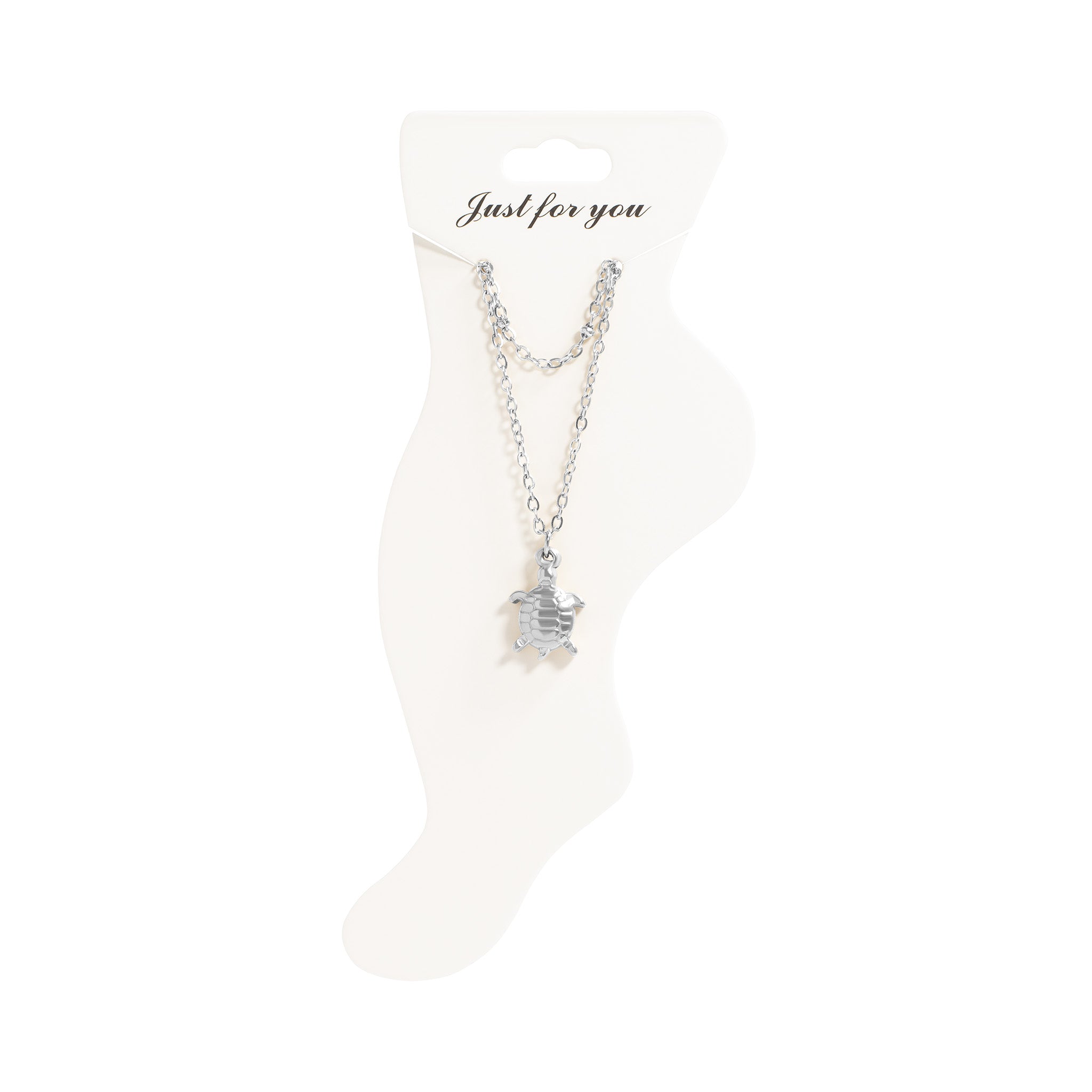 18K Gold PVD Stainless Steel Sea Turtle Charm Anklet / BRJ1028、mySite、dreamappss