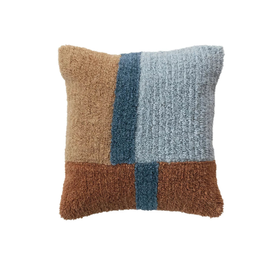  New Zealand Wool & Cotton Tufted Pillow、mySite、elrpsem3k