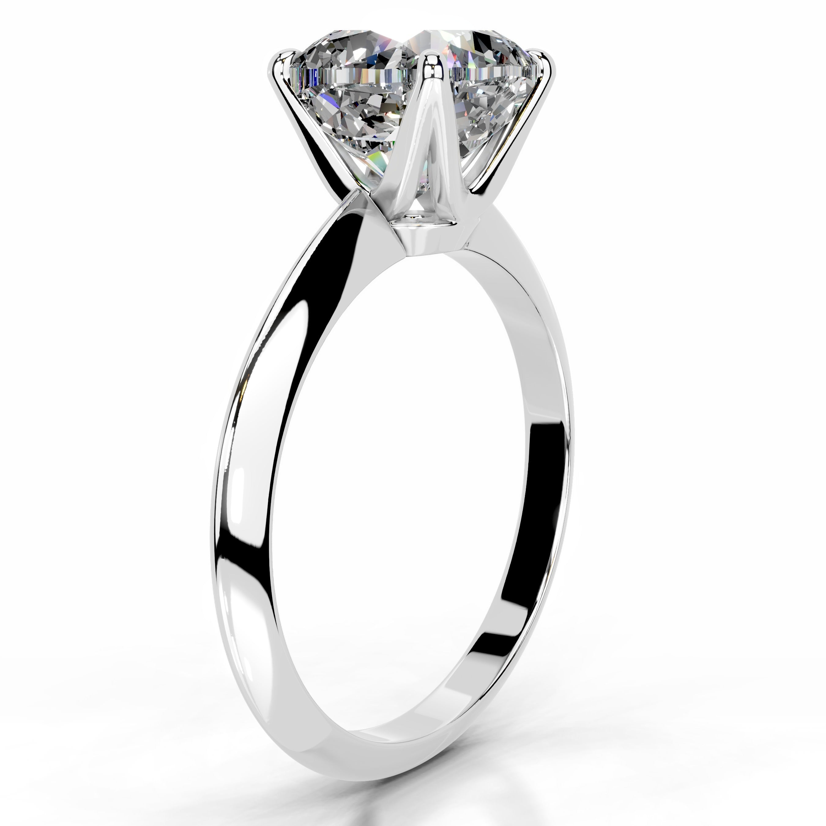 Evie Moissanite Ring - 14K White Gold (RTS)、mySite、hinf8tx79