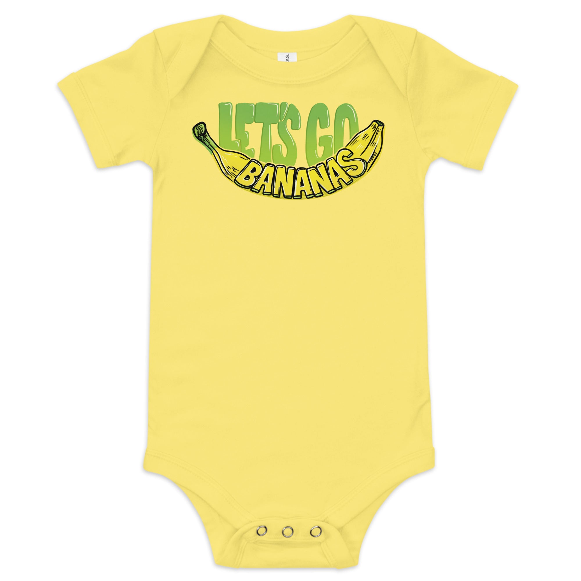 'Let's Go Bananas!' Baby short sleeve one piece、mySite、hinf8tx79