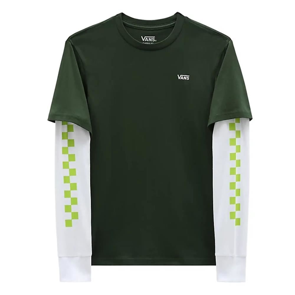  Vans Boys Long Check Twofer T-Shirt - Mountain View、mySite、merchandisen