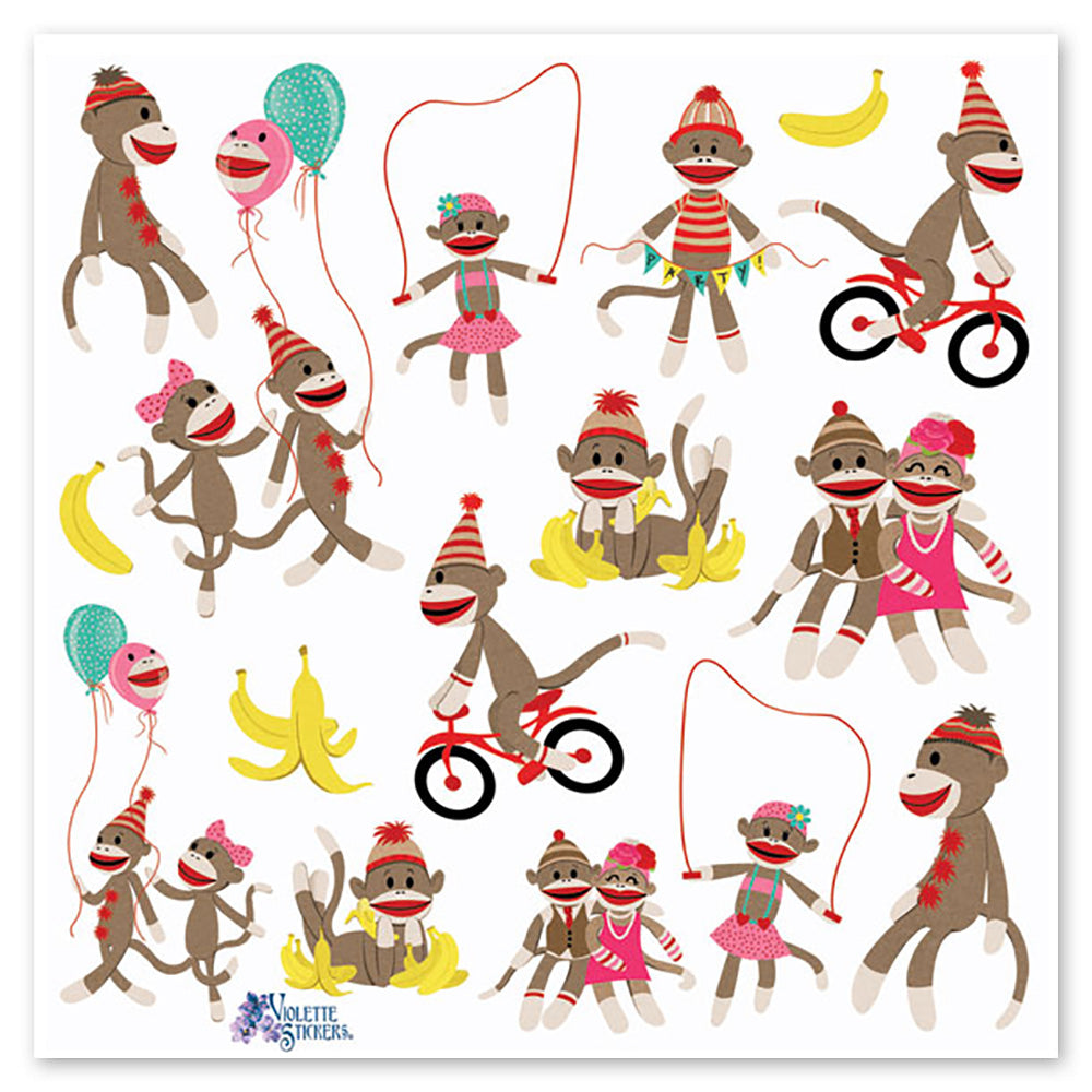  Sock Monkeys Stickers、mySite、ghnorth
