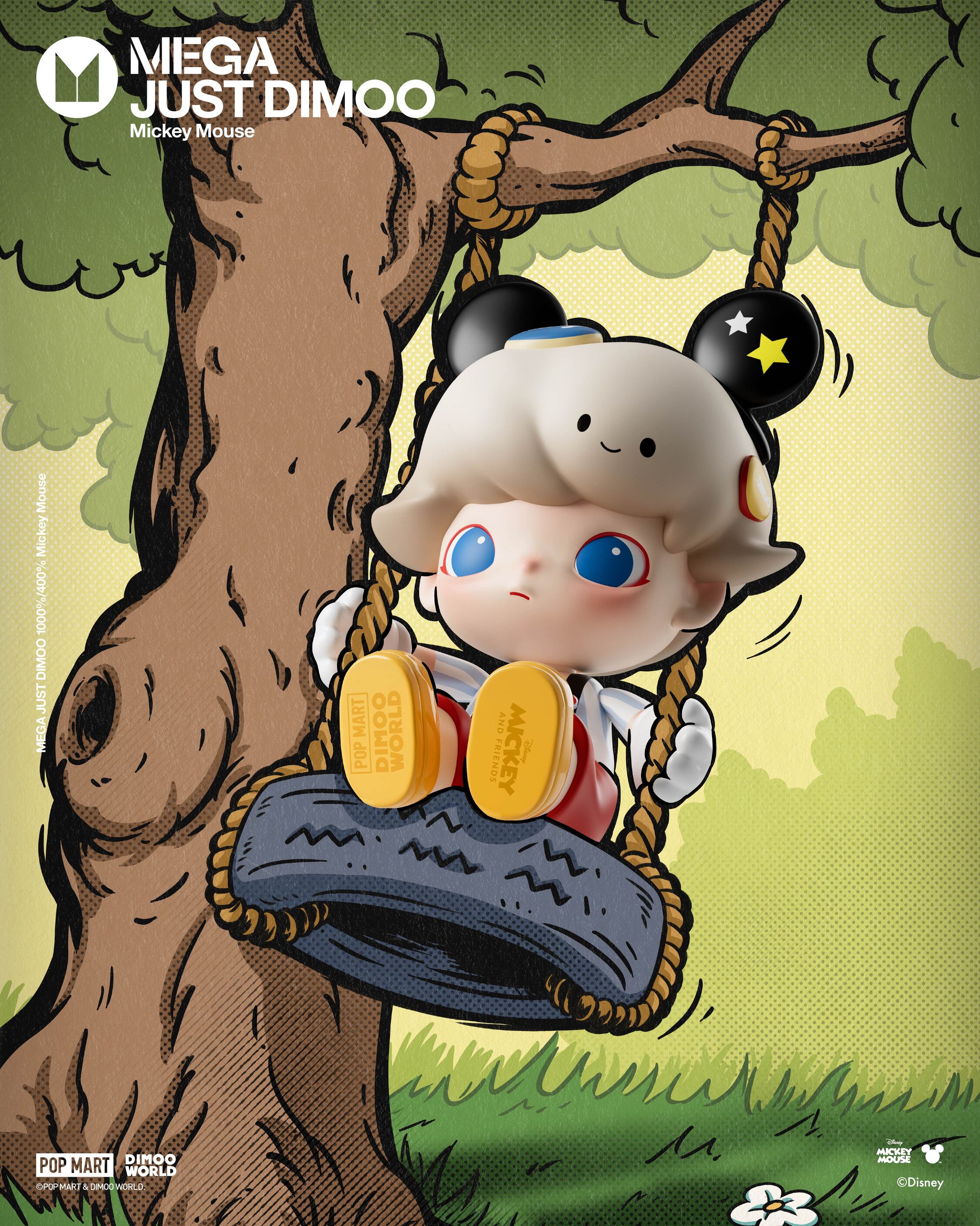  POP MART MEGA JUST DIMOO 400% Mickey Mouse、mySite、greenlandpopulation