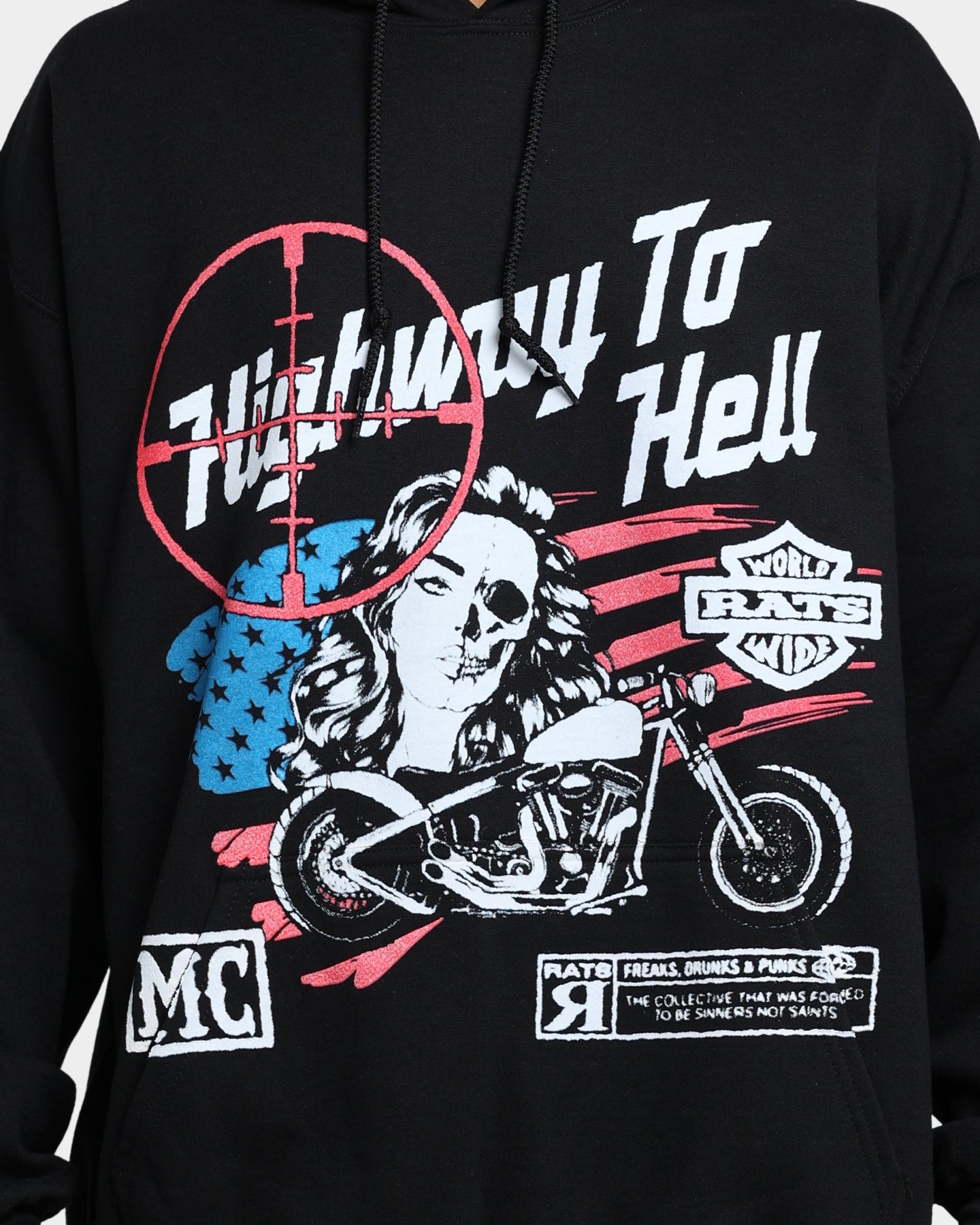 Rats Get Fat Highway To Hell Hoodie Black、mySite、zt4zffjzw