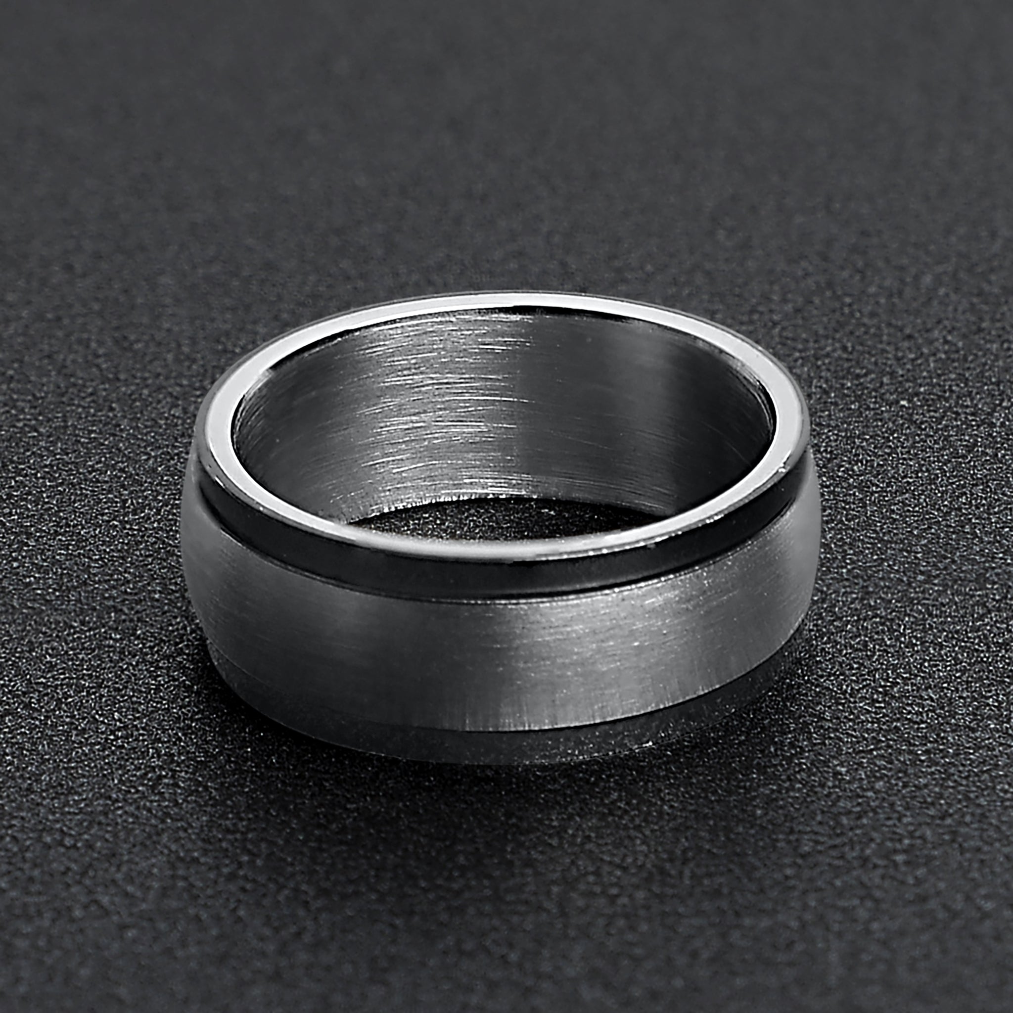 Stainless Steel Highly Polished Black Trim Spinner Center Ring / SRJ9002、mySite、dreamappss