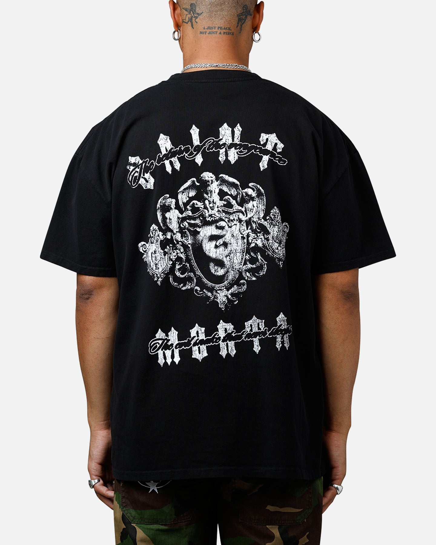 Saint Morta Sleepless Boxy T-Shirt Black、mySite、zt4zffjzw