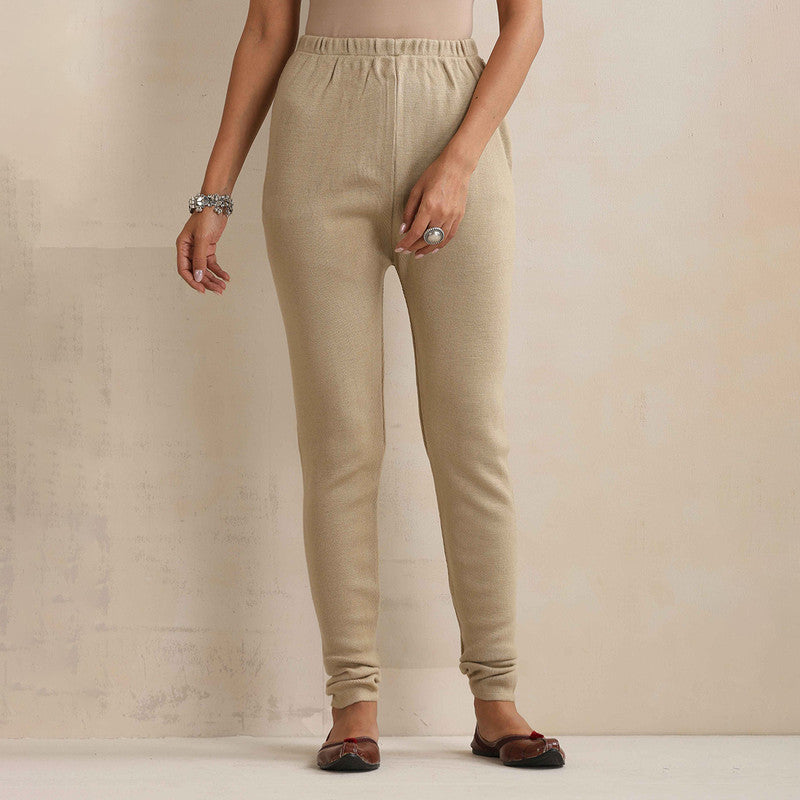 Woolen Solid Leggings For Women | Beige、mySite、camillekostekn