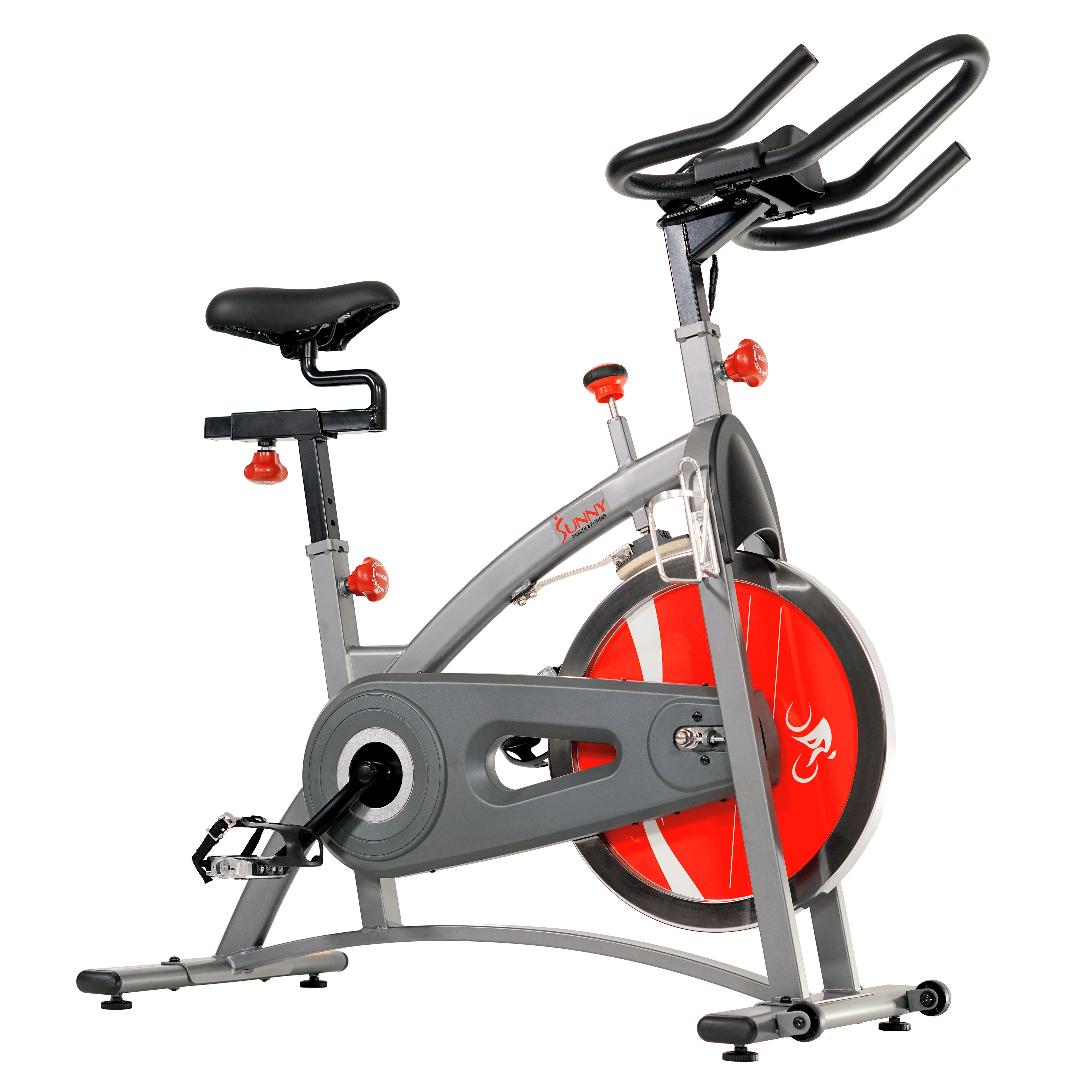  Belt Drive Exercise Bike Indoor Cycling Bike w/ LCD Monitor、mySite、ghnorth