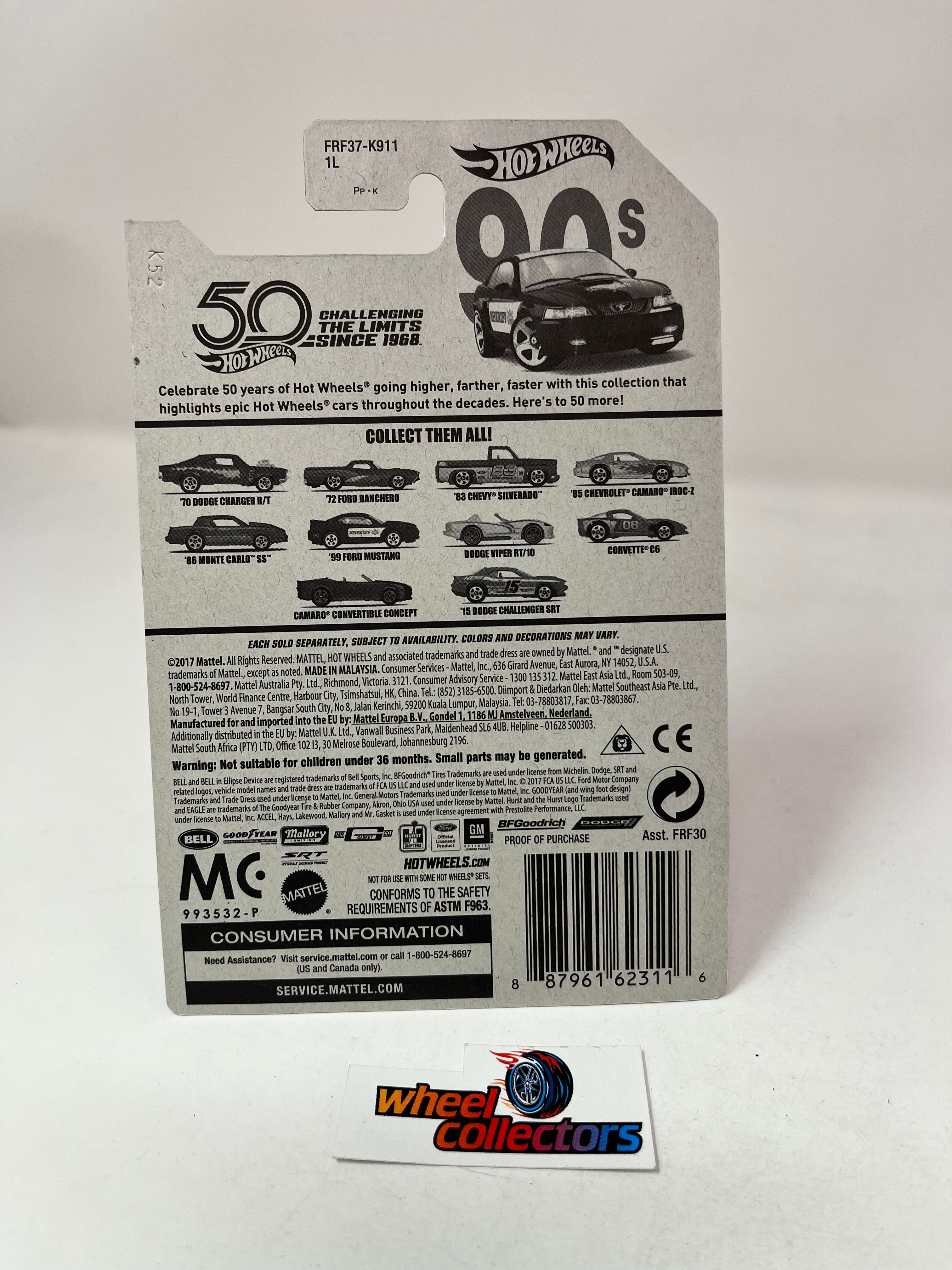 '99 Ford Mustang Sheriff * Black * Hot Wheels Throwback Decades Target Exclusive、mySite、hgirdovlk