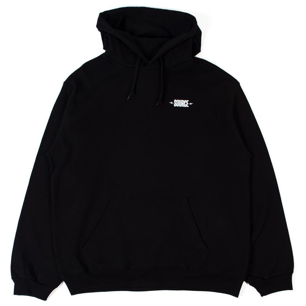 Source Forever Pullover Hoodie - Black、mySite、merchandisen