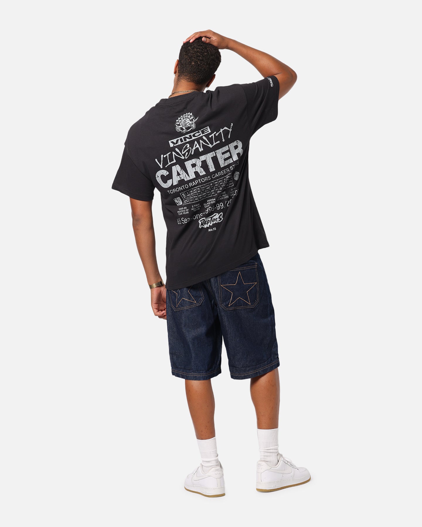 Mitchell & Ness Toronto Raptors Vince Carter Air Canada T-Shirt Overdyed Black、mySite、zt4zffjzw