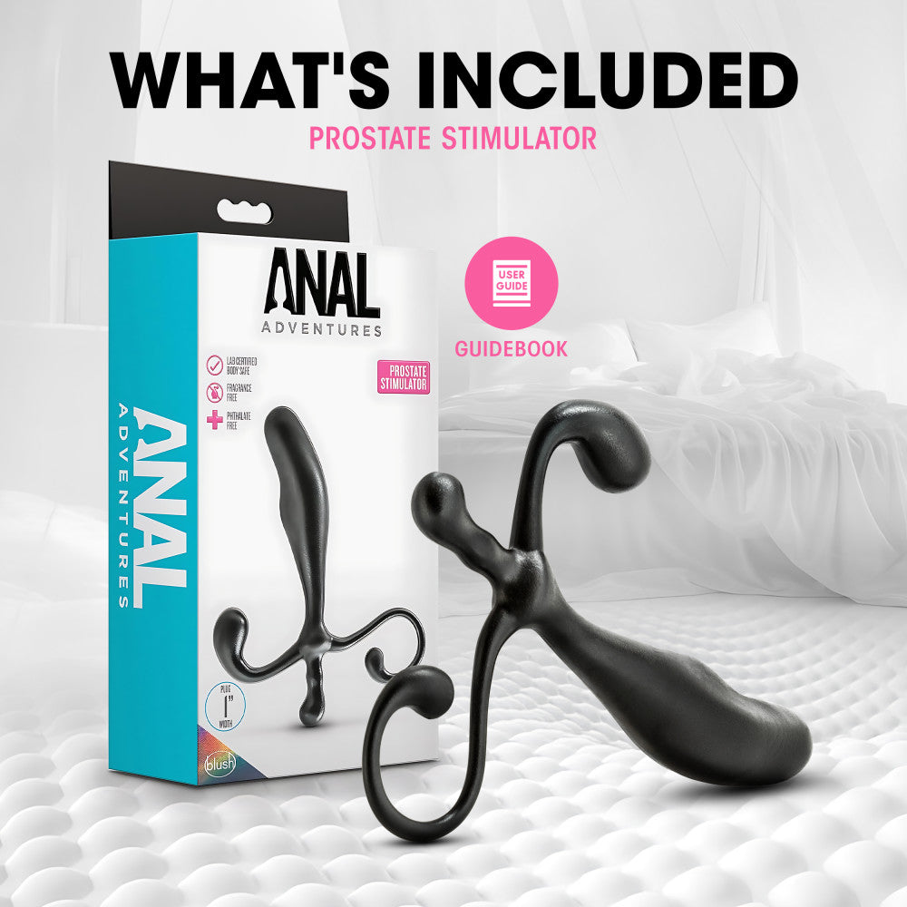 Anal Adventures By Blush® | Prostate Stimulator Black 5-Inch Anal Plug、mySite、bottomscart