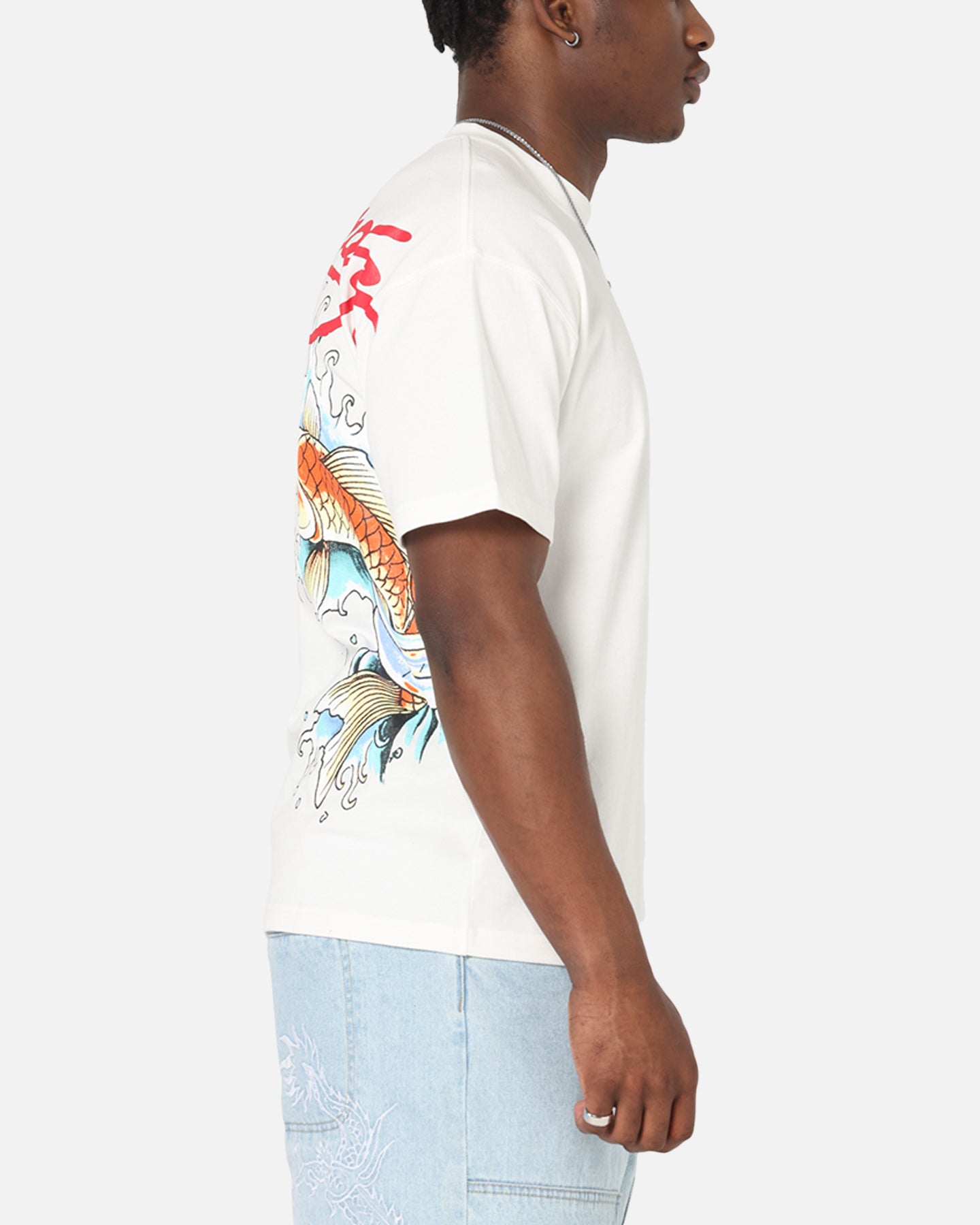 Ed Hardy Flash Koi T-Shirt Off White、mySite、zt4zffjzw