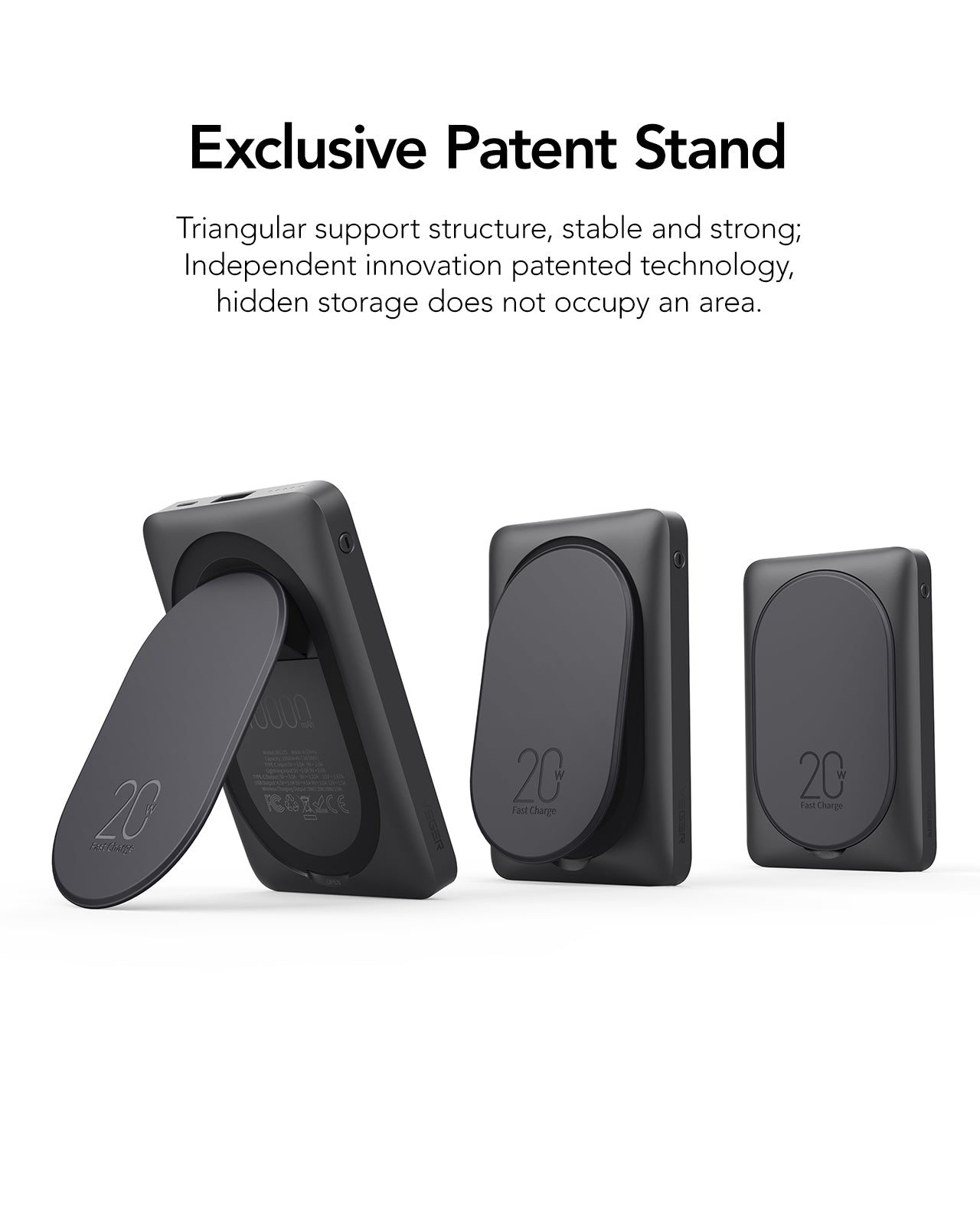 Magnetic Wireless Power Bank PD 20W、mySite、fannypackpong