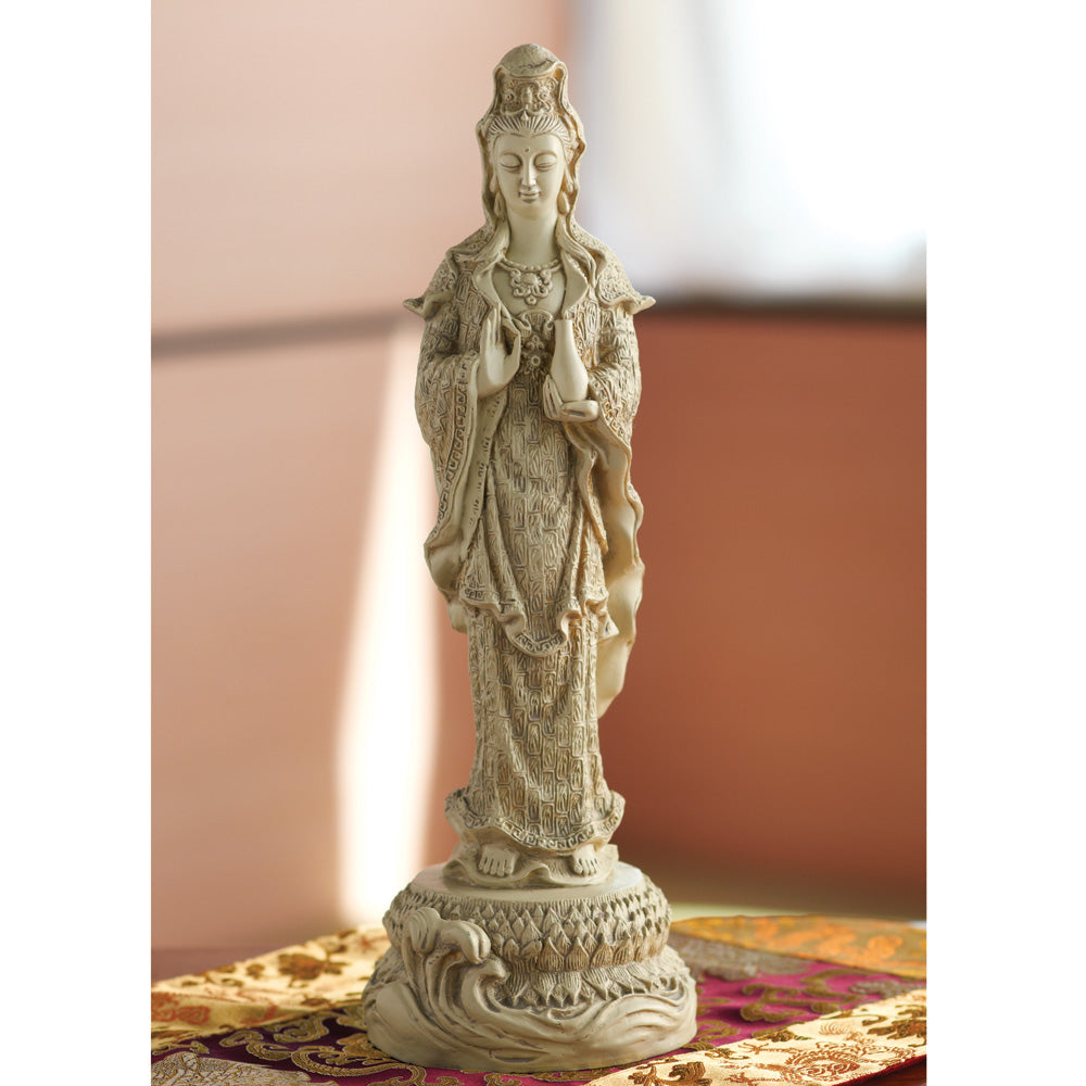 Standing Kuan Yin with Vessel Statue、mySite、topwebapps