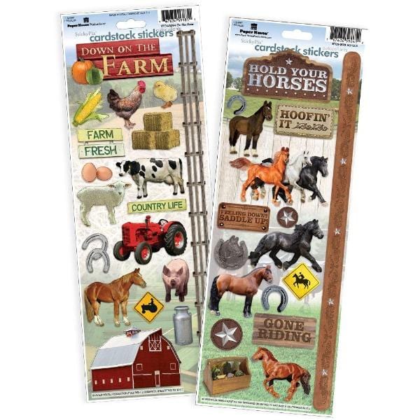  Scrapbook Stickers - Horse Farm Value Pack、mySite、ghnorth