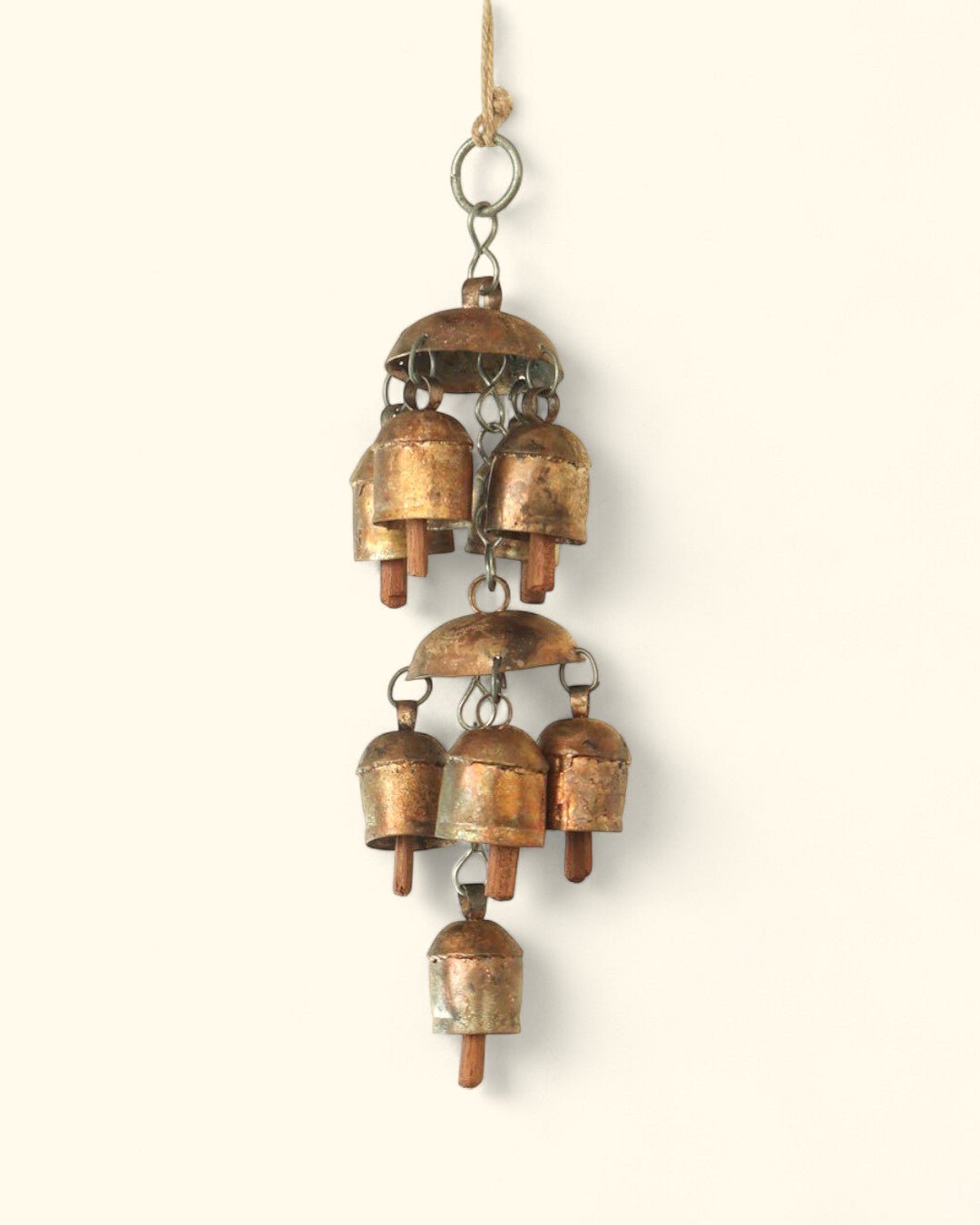 Fairtrade Traditional Double Layered Bell Hanging Chime、mySite、topwebapps