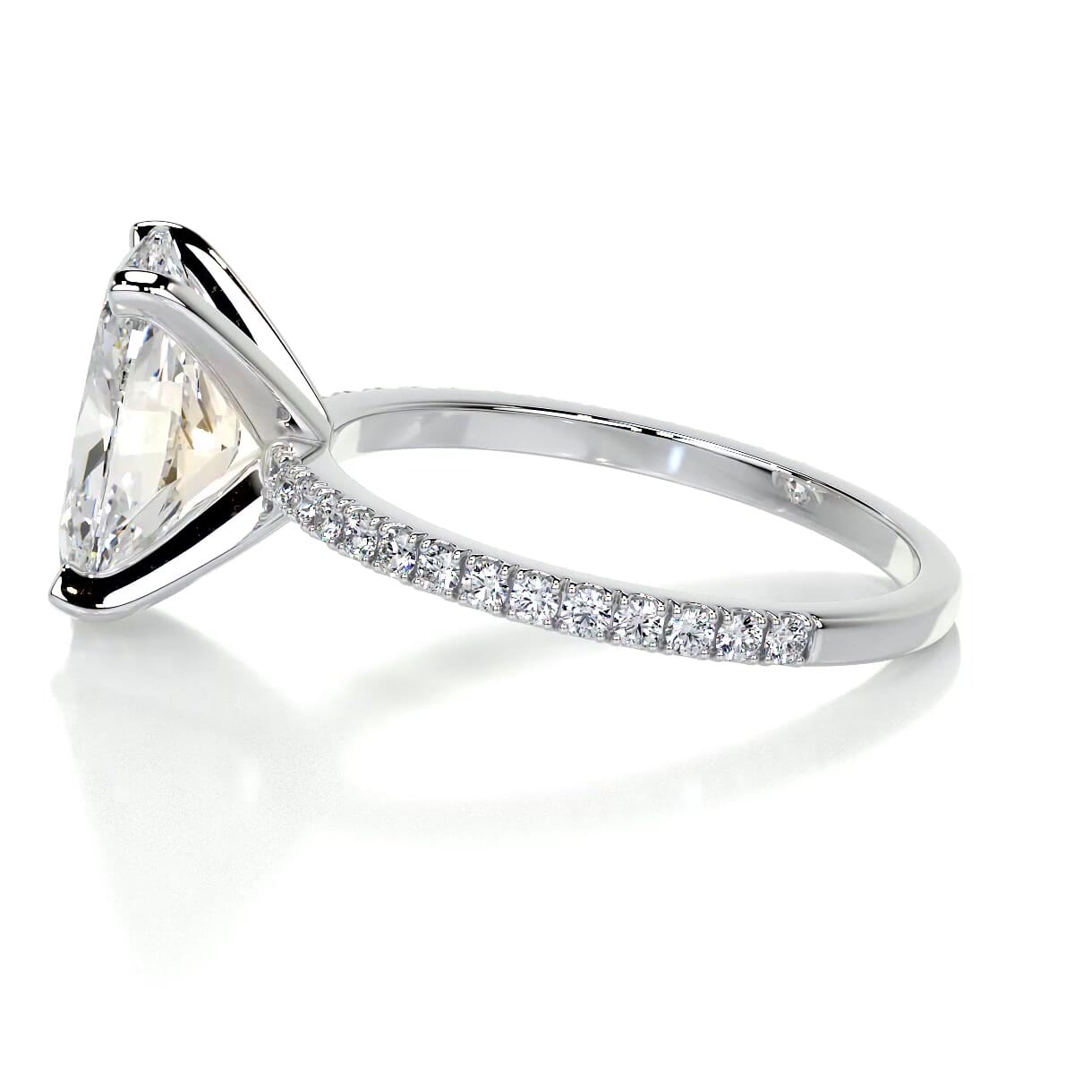 Stephanie Lab Grown Diamond Ring - 14K White Gold、mySite、hinf8tx79