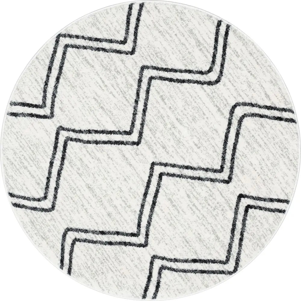 Reeve Modern Chevron Zig-Zag Grey Ivory Kids Rug、mySite、gigharbornorthrealestate