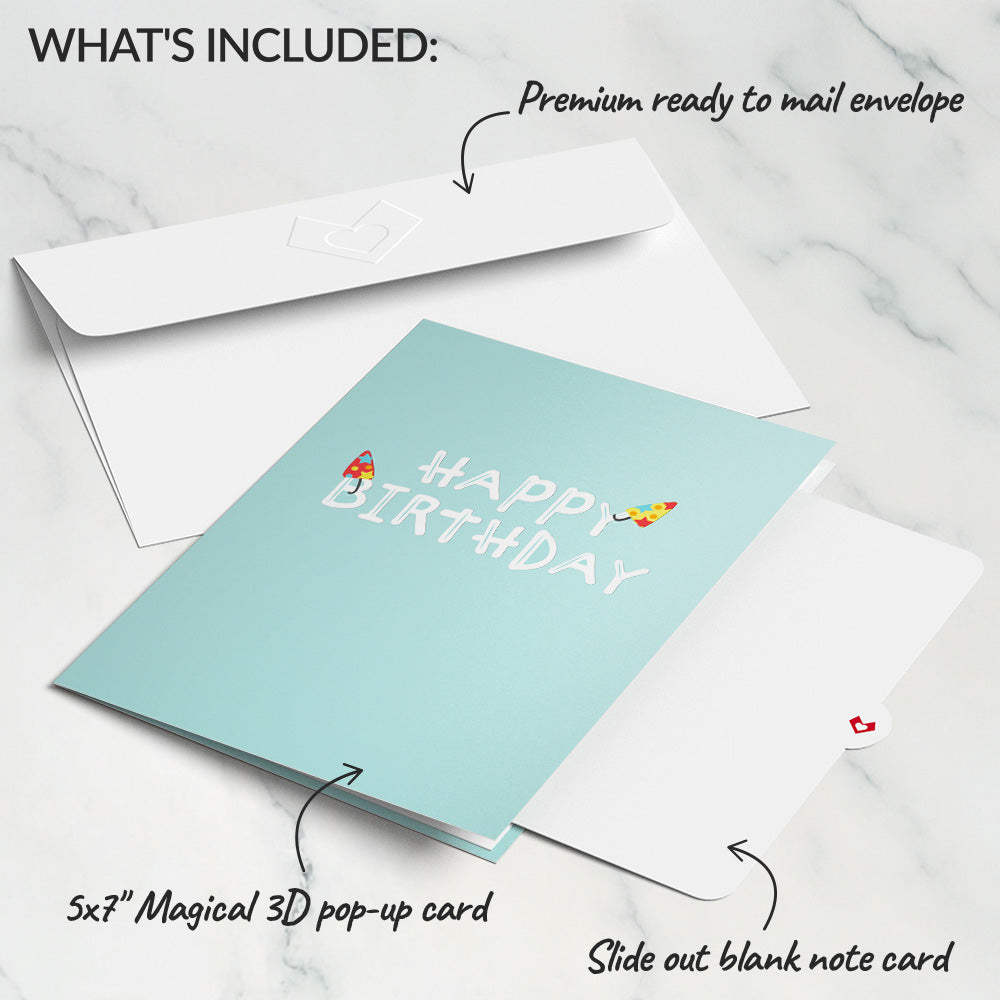 Birthday Dinosaurs Pop-Up Card、mySite、solidvoid