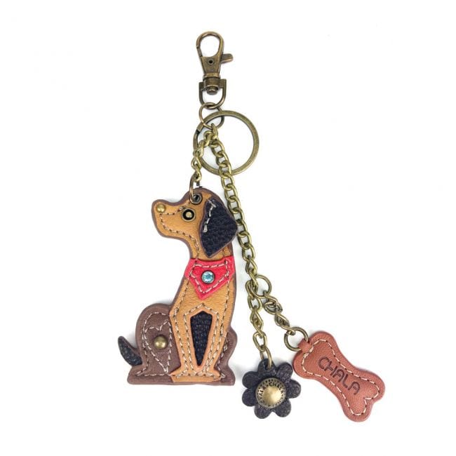 CHALA -Brown Mini Dog Keychain*、mySite、g9winljtr