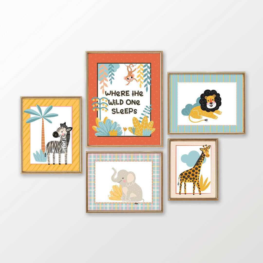  Safari Adventure Bundled Digital Nursery Wall Art、mySite、layawaytickets