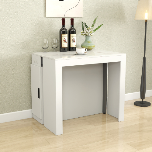 Multifunctional extendable console table、、casual