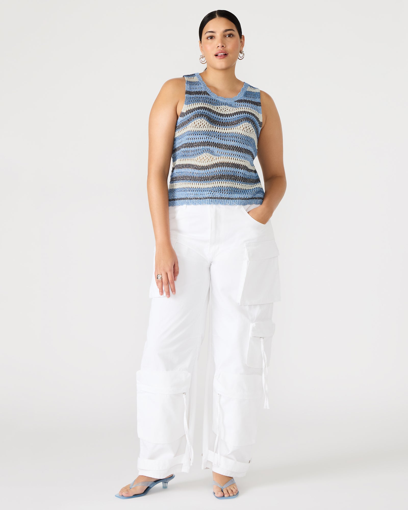 HANNAH TOP BLUE MULTI、mySite、gtrtttuynbv