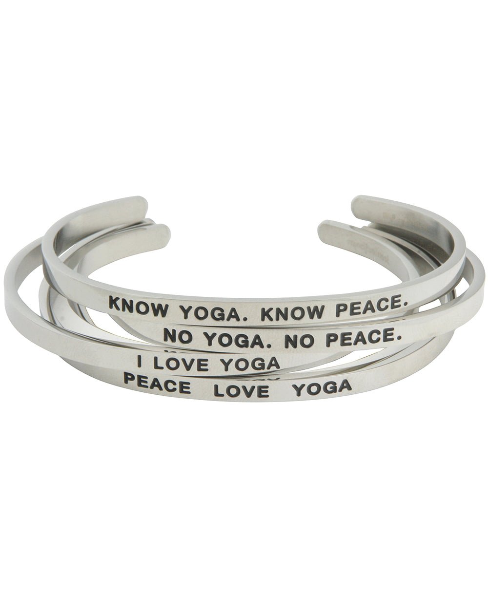 Yoga Love Stackable Cuff Bracelet、mySite、topwebapps