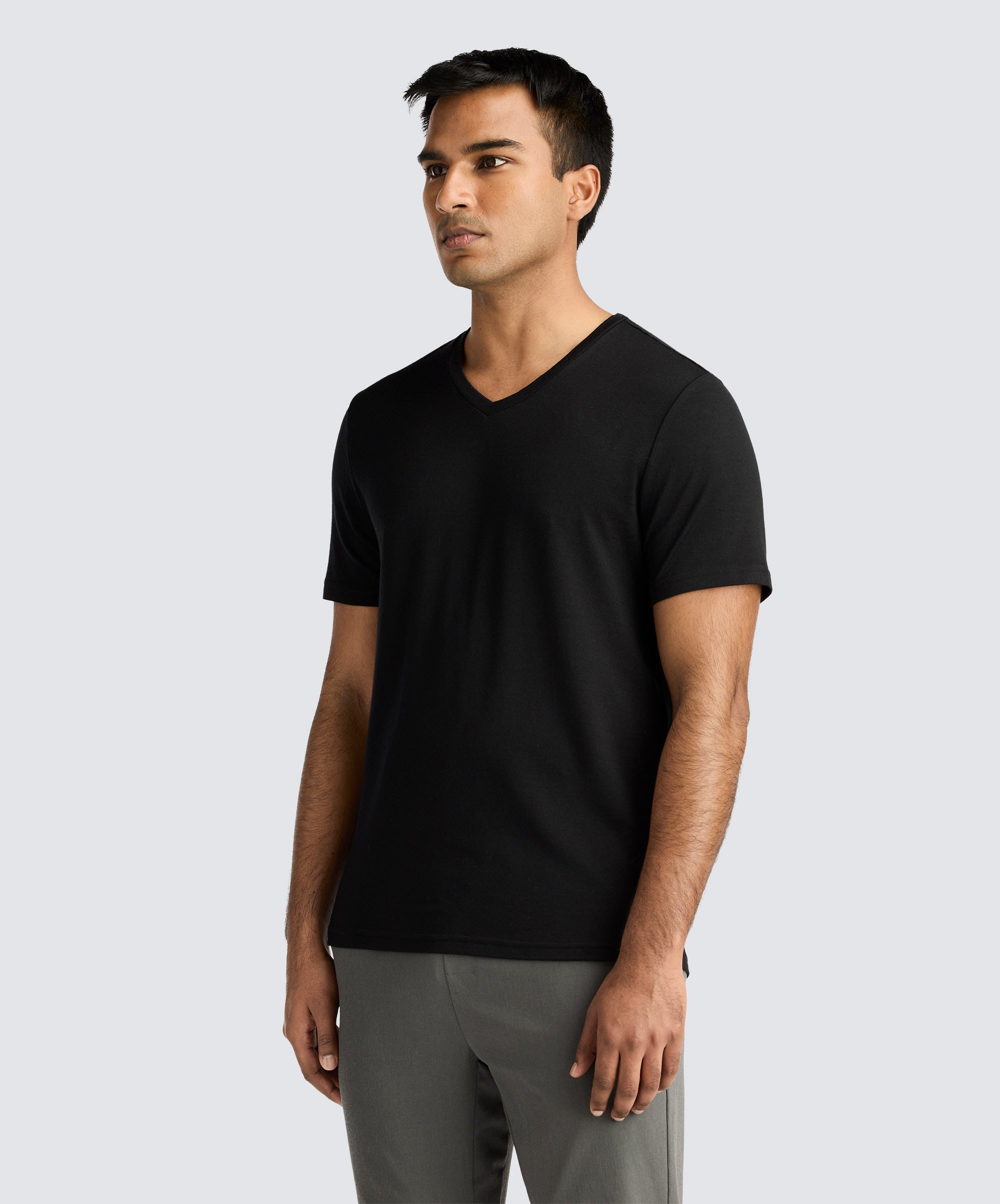 Men's Merino V-Neck T-Shirt、mySite、noshort