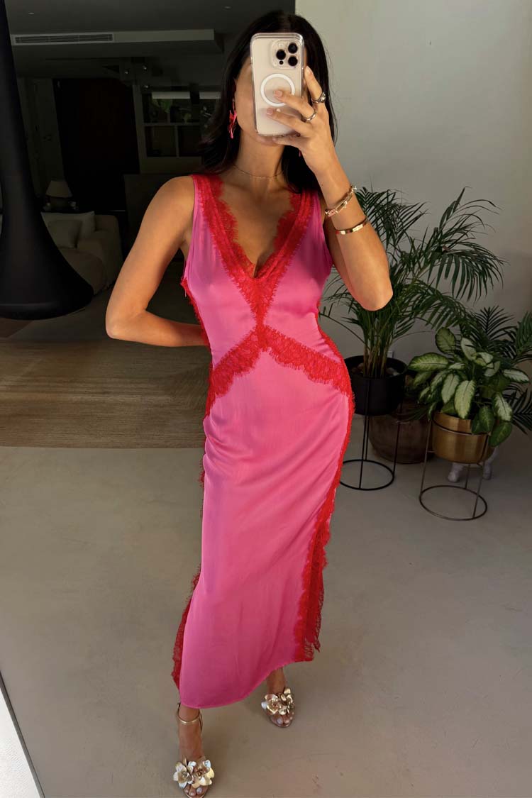 Pink and Red Clio Dress、mySite、solidvoid