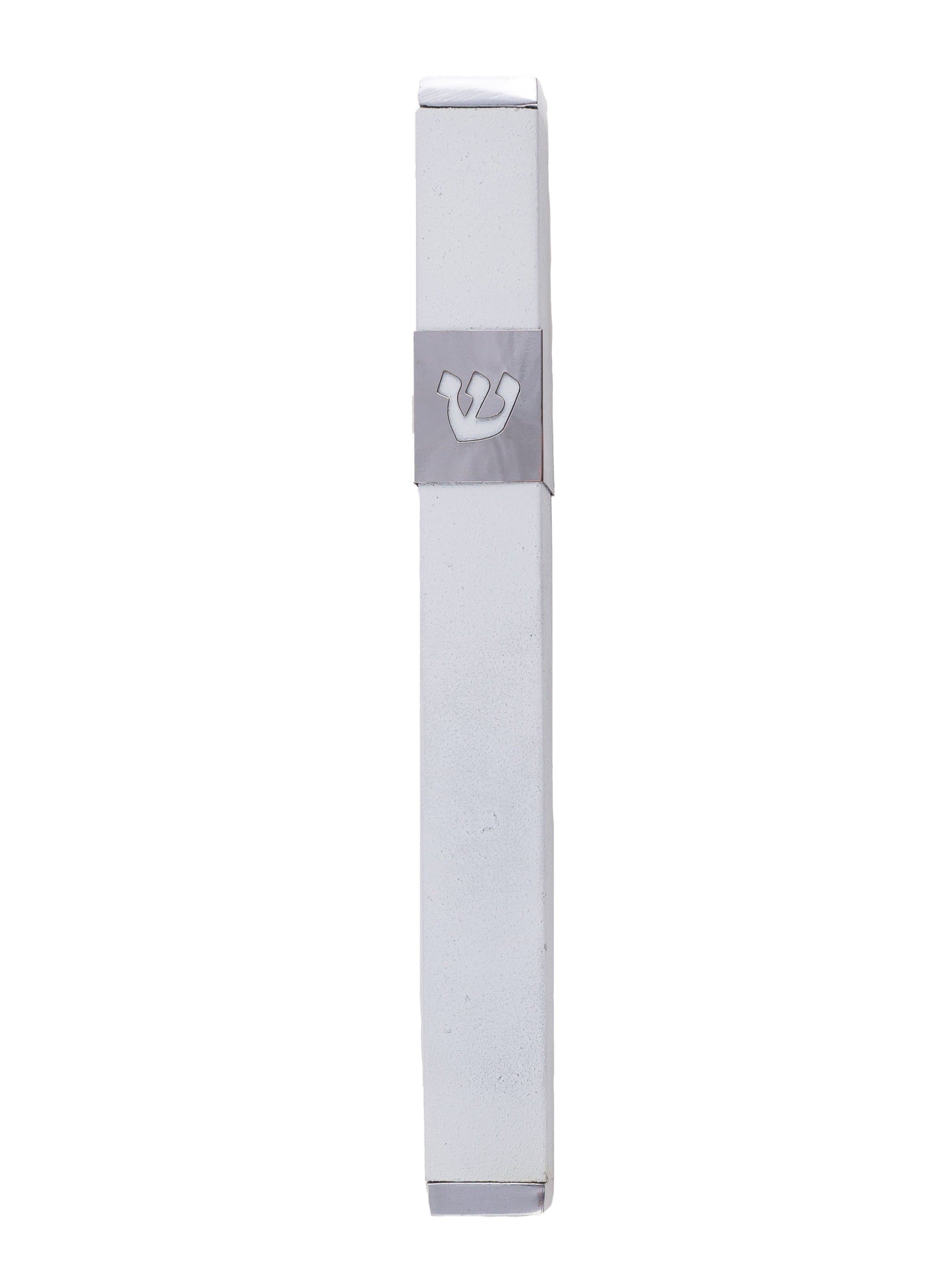 Stainless Steel White Mezuzah by Yair Emanuel、mySite、topwebapps