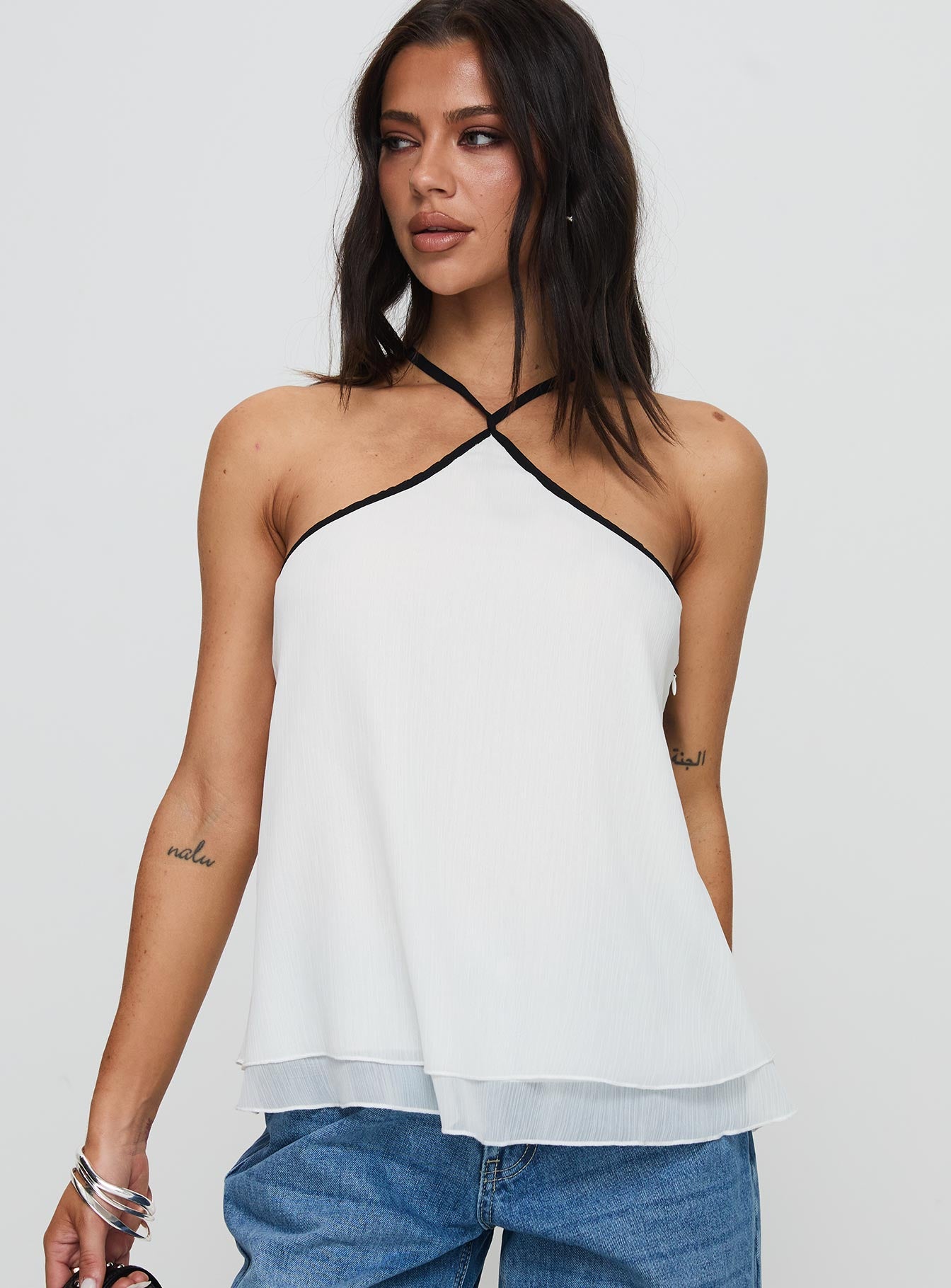 Rafaella Halter Top Cream、mySite、solidvoid