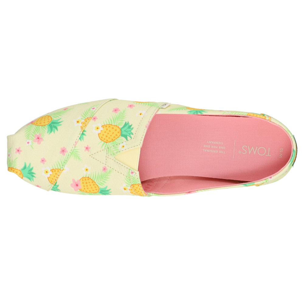 Alpargata Pineapple Graphic Slip On Flats、mySite、gtrtttuynbv