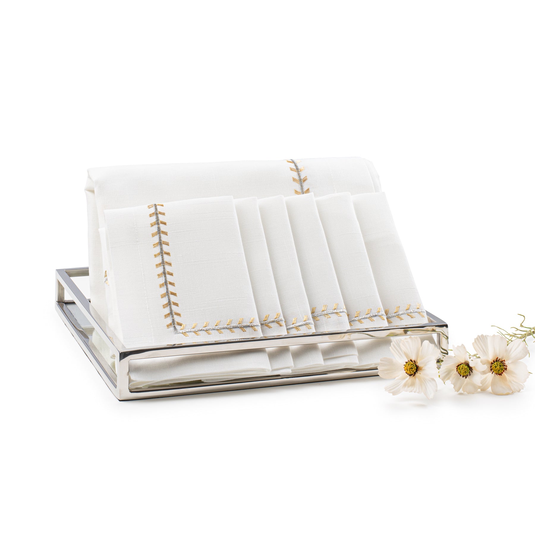  Riviera Tablecloth and Napkin Gift Set、mySite、elrpsem3k