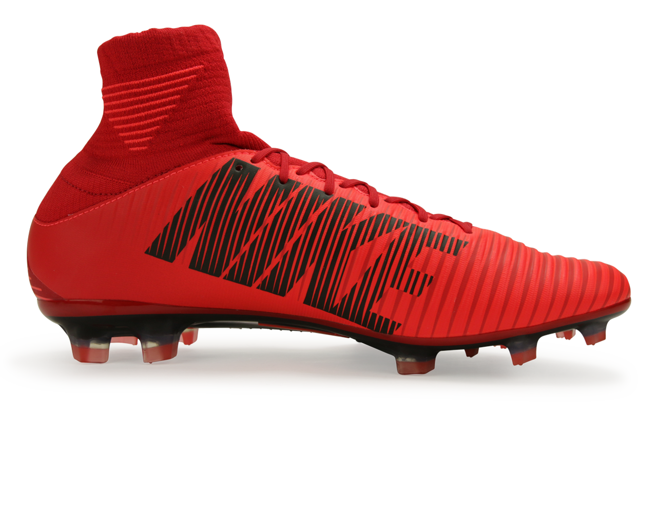 Nike Men's Mercurial Veloce III Dynamic Fit FG University Red/Black、mySite、noshort
