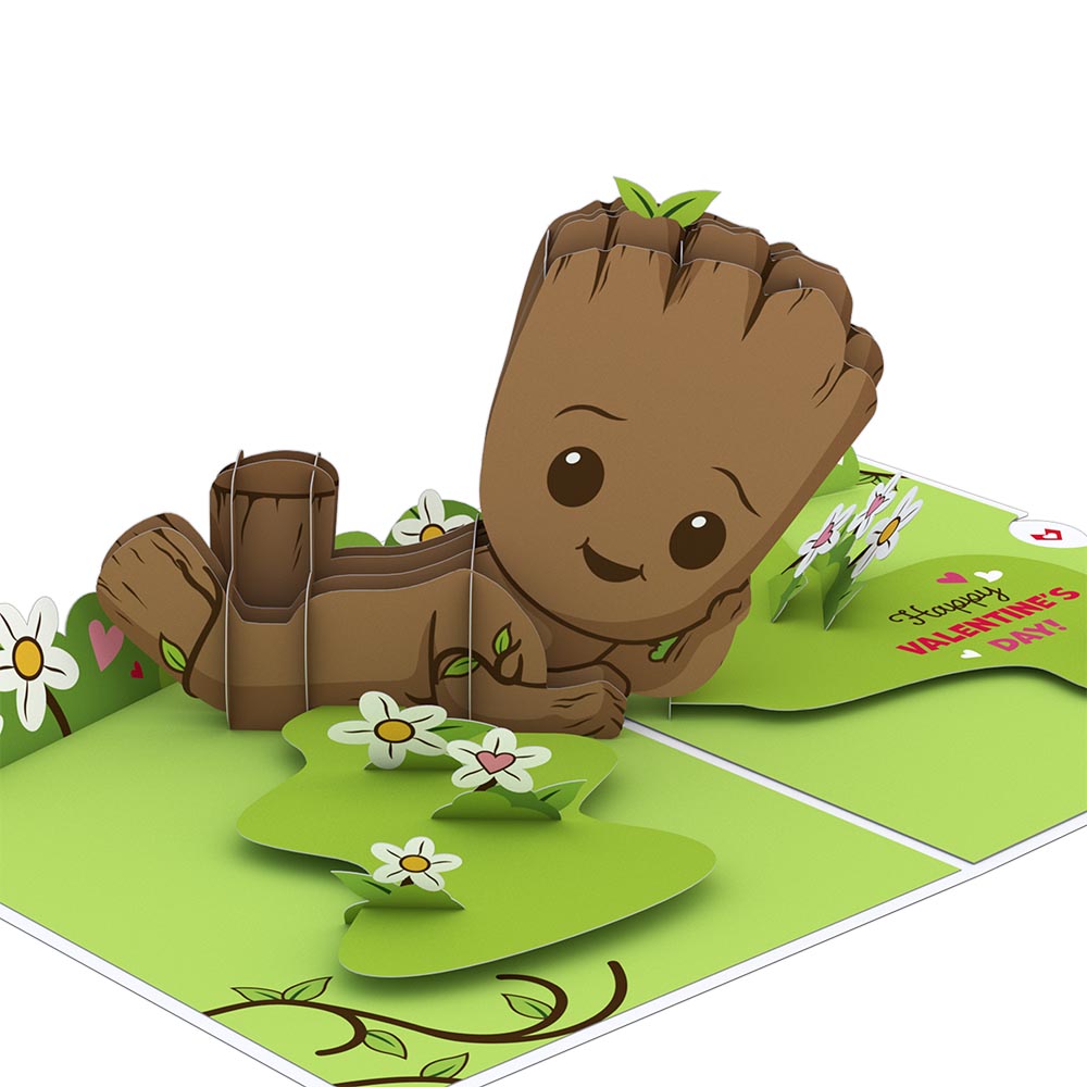 Marvel Studios' I Am Groot Valentine Pop-Up Card、mySite、solidvoid