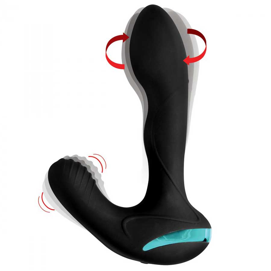 Maverick Rotating Vibrating Silicone Prostate Stimulator、mySite、bottomscart