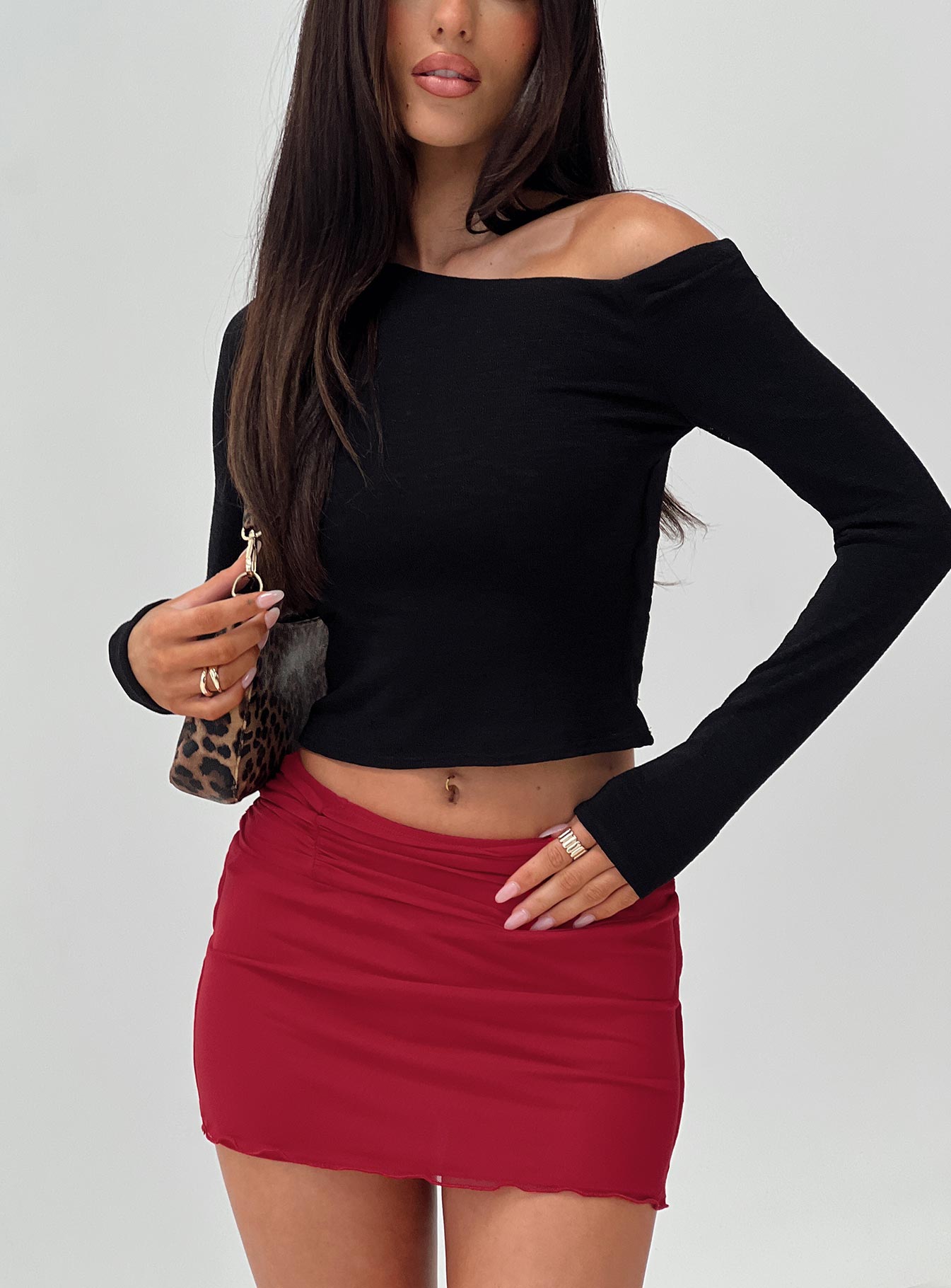 Malian Long Sleeve Top Black、mySite、solidvoid