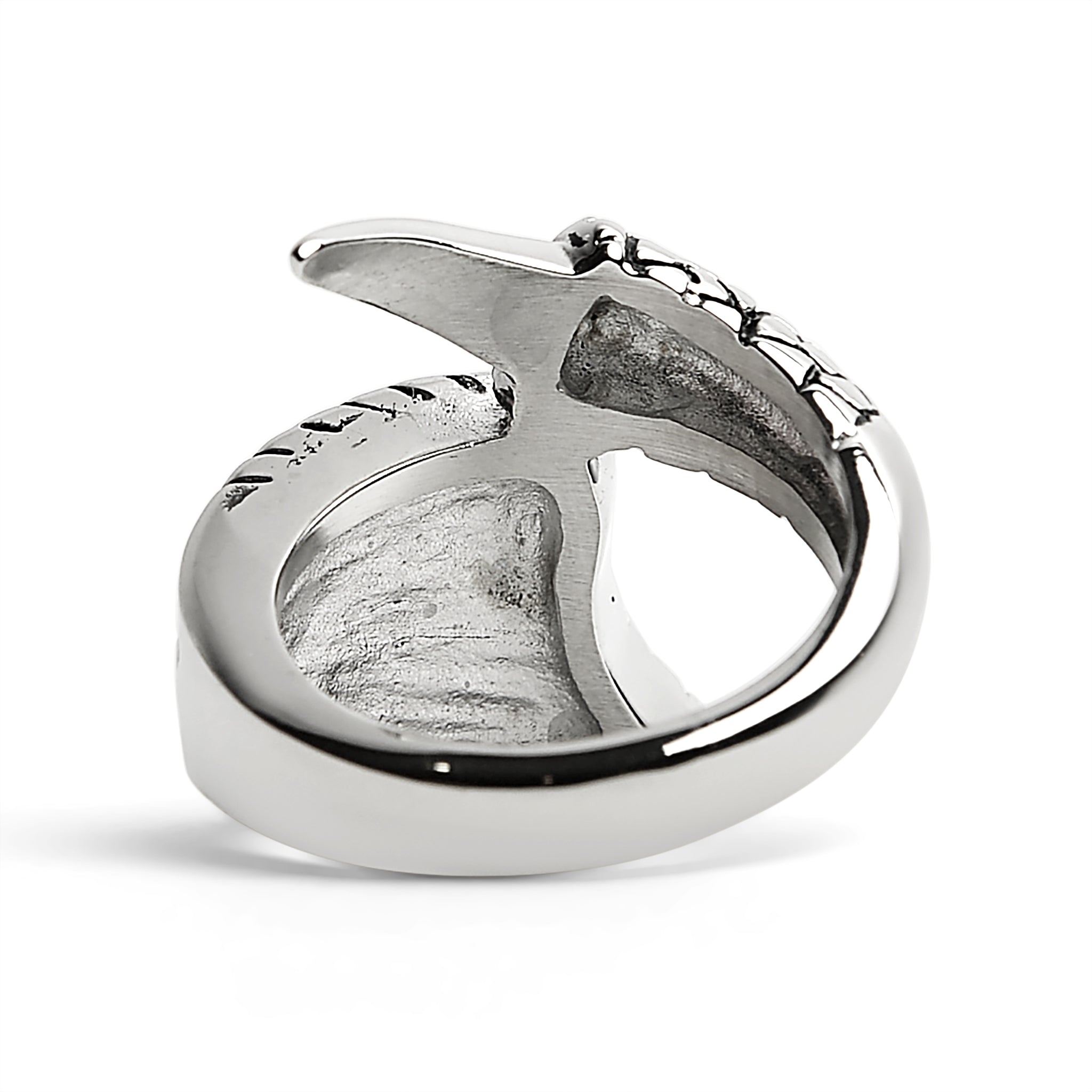 Stainless Steel Dragon Claw And Angel Wing Ring / SCR4007、mySite、dreamappss