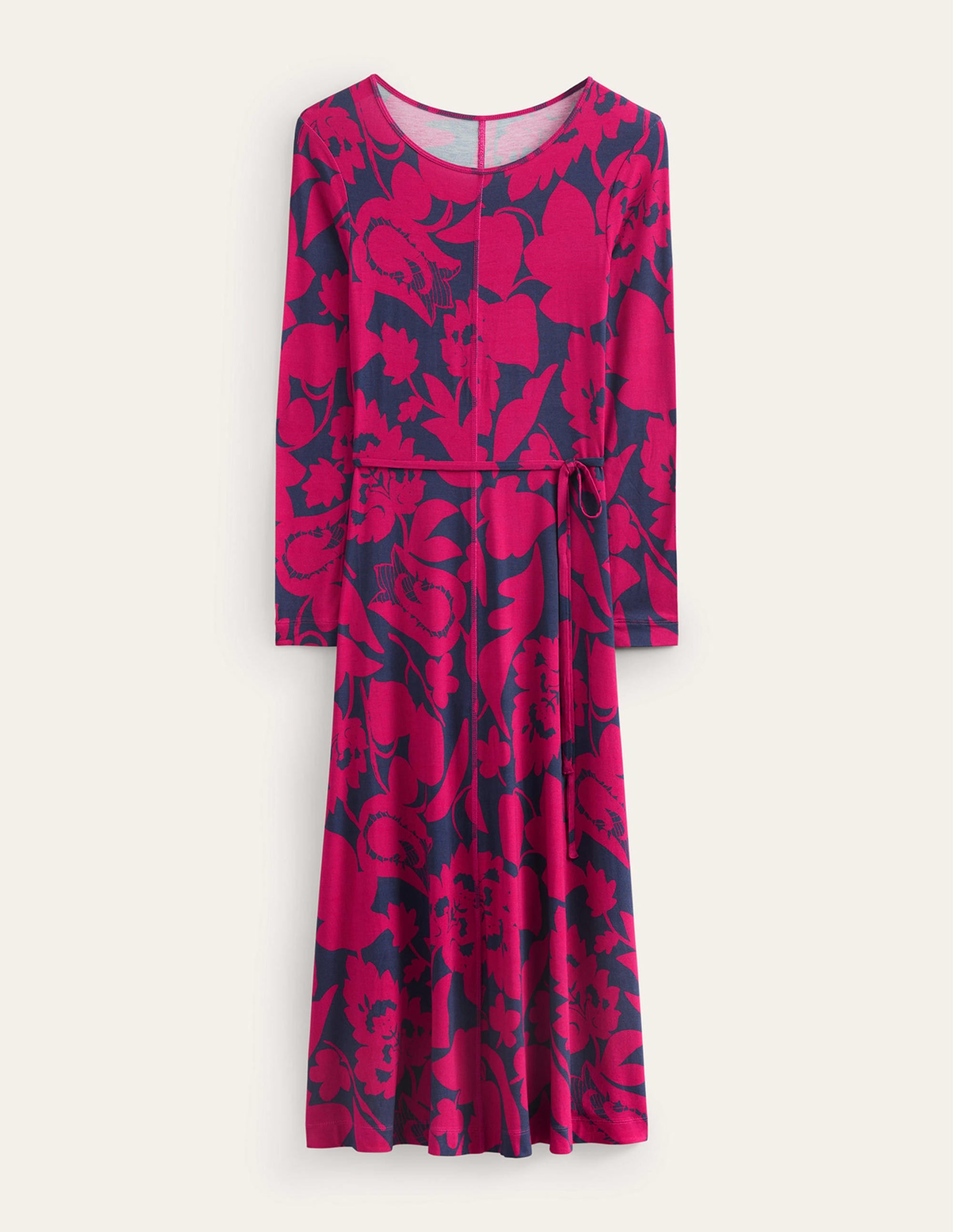  Lucy Jersey Midi Dress-Warm Cranberry, Tulip Bloom、mySite、ashleygrahame