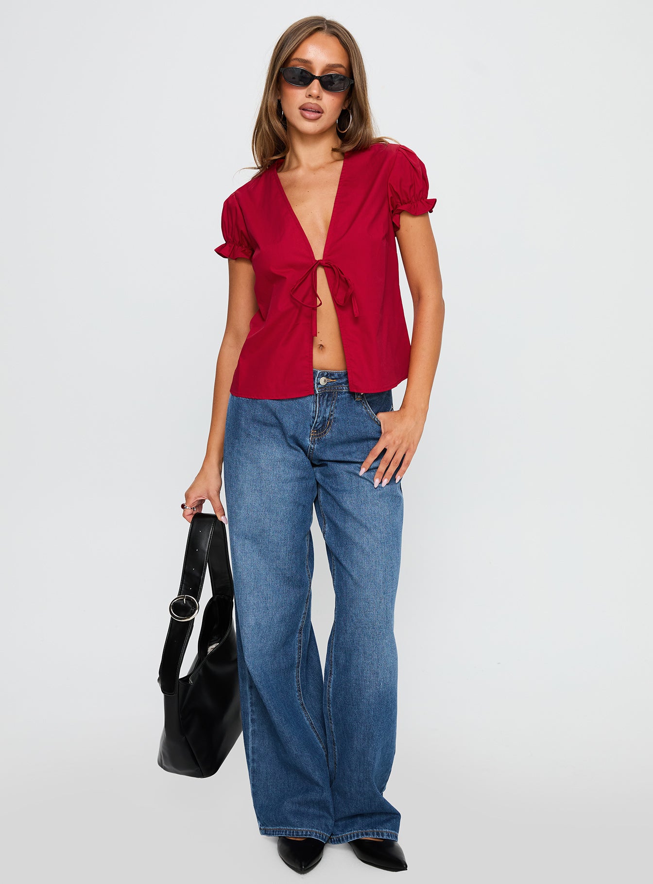 Starstruck Tie Up Top Red、mySite、solidvoid