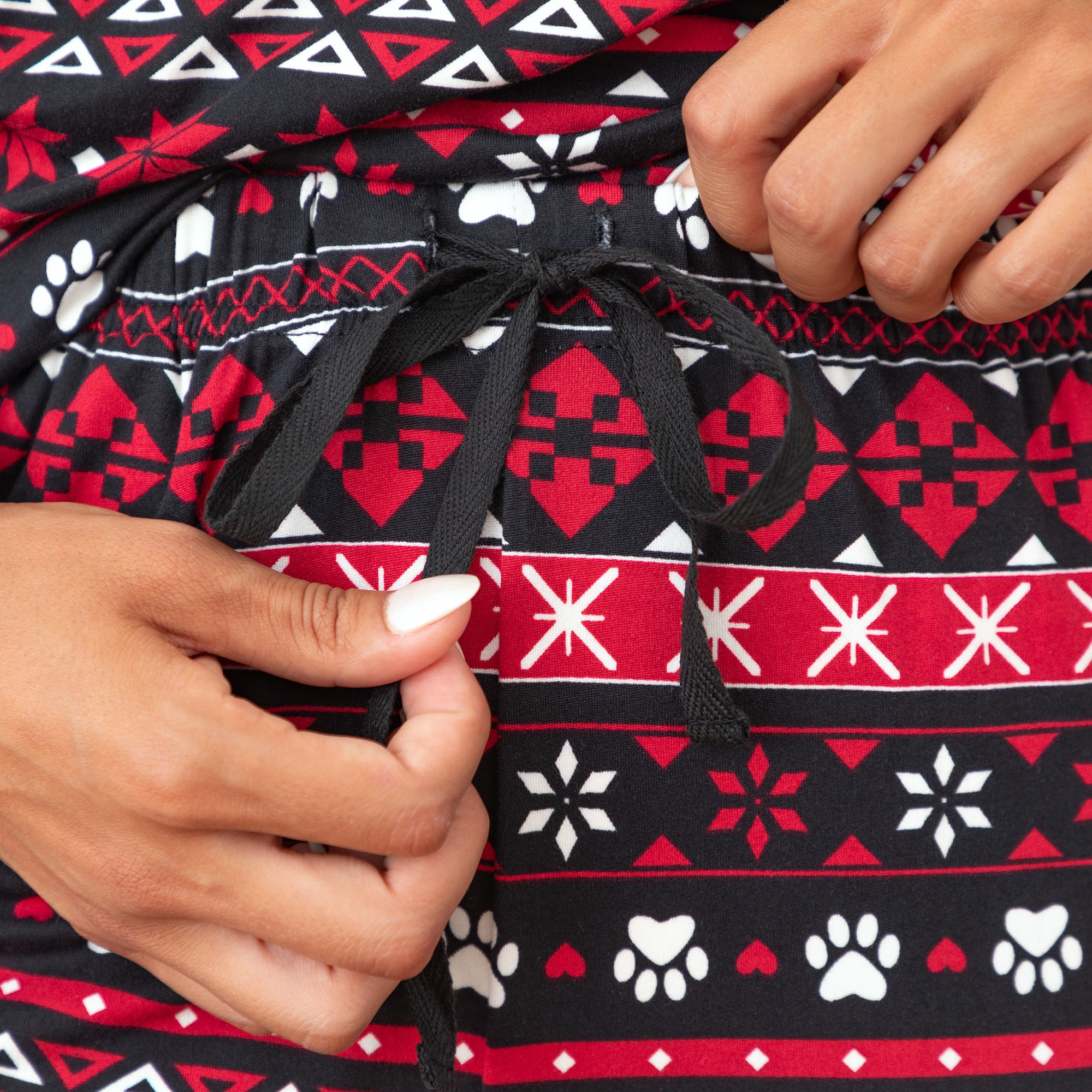 Traditional Nordic Paws Soft Touch Henley Pajama Set、mySite、camillekostekn