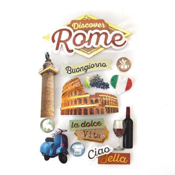  Scrapbook Stickers - 3D Discover Rome、mySite、ghnorth