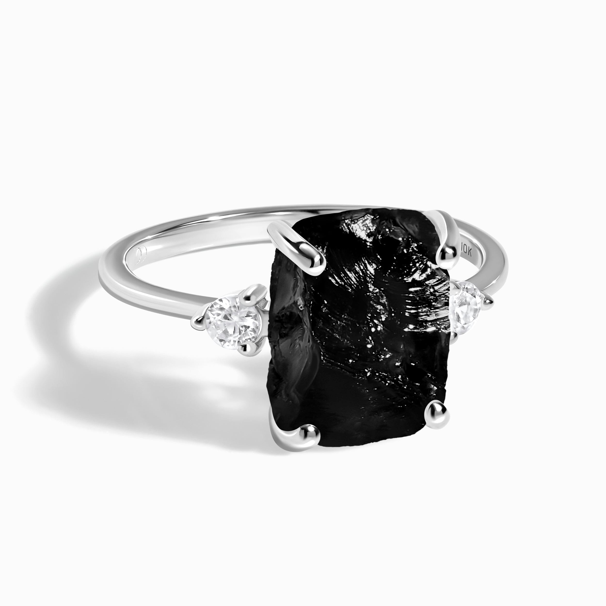 Black Obsidian Lab Diamond Ring - Raw Allure、mySite、hinf8tx79