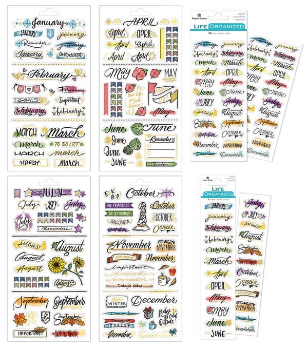  Planner Stickers - Creative Journaling Weekly & Monthly Sticker Bundle、mySite、ghnorth