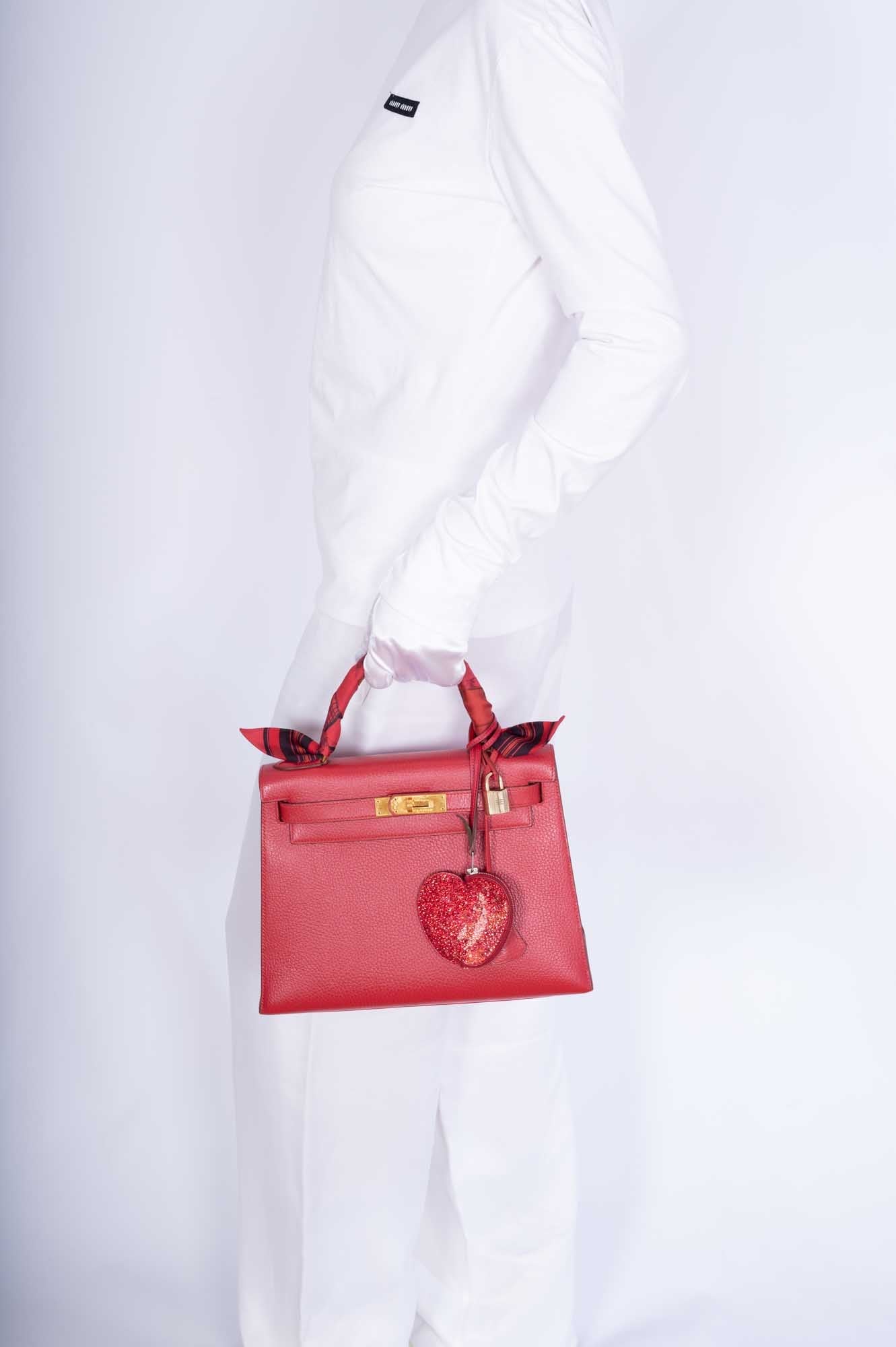 Hermès Kelly 28 Sellier Rouge Vif Ardenne with Gold Hardware、mySite、garminoutage.com