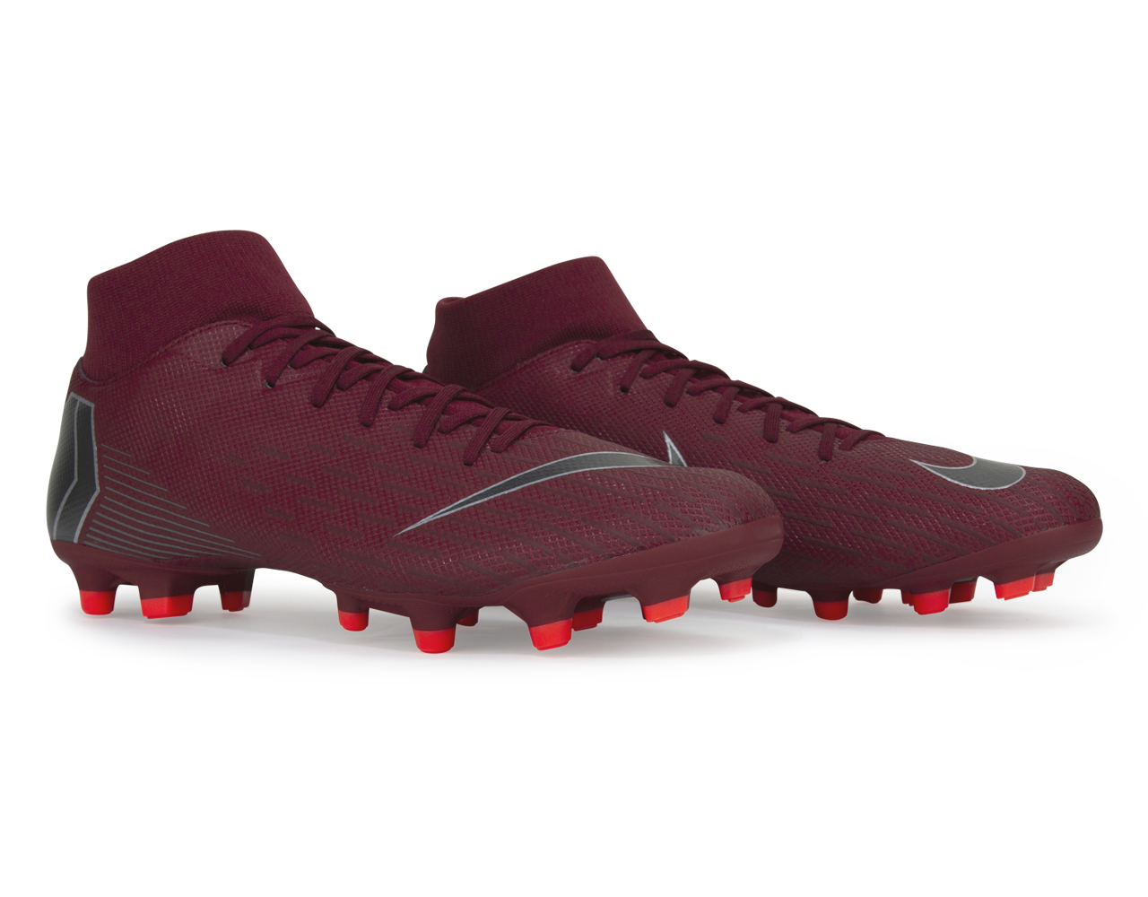 Nike Men's Mercurial Superfly 6 Academy FG/MG Team Red/Metallic Dark Grey、mySite、bottomscart