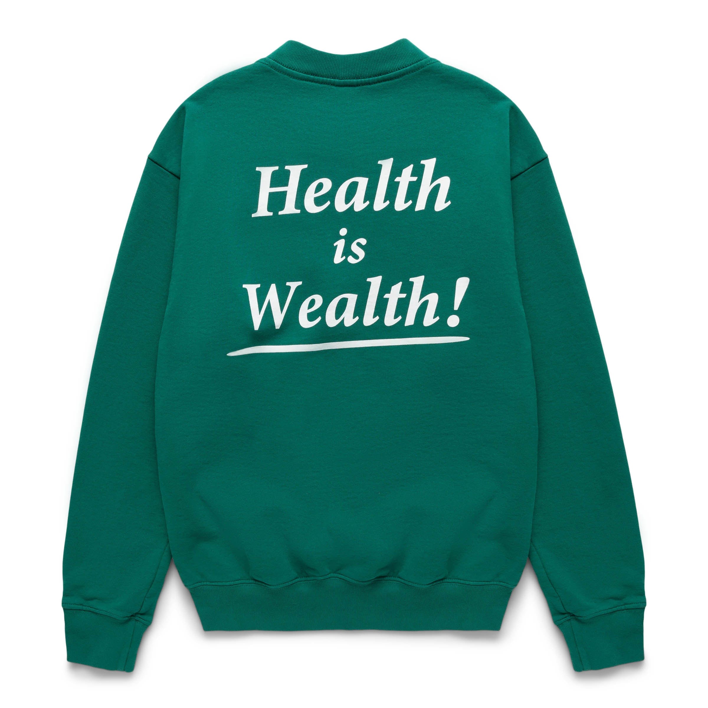 WOMEN'S HEALTH IS WEALTH CREWNECK、mySite、zt4zffjzw